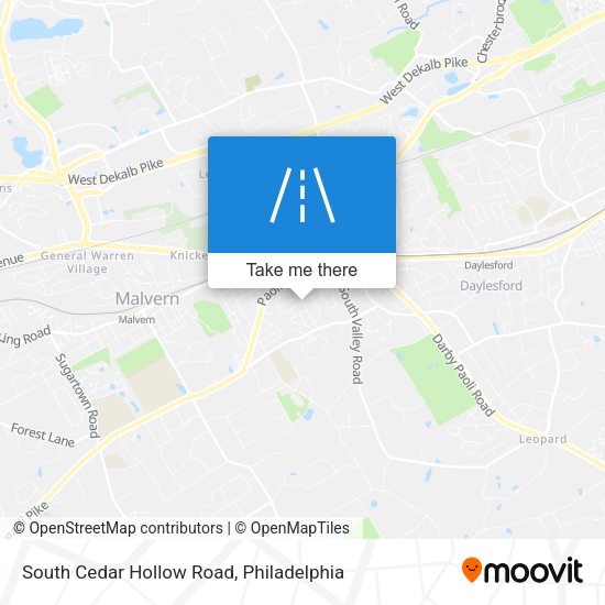 Mapa de South Cedar Hollow Road