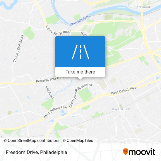 Mapa de Freedom Drive