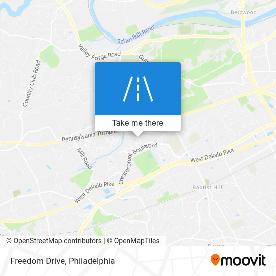 Freedom Drive map