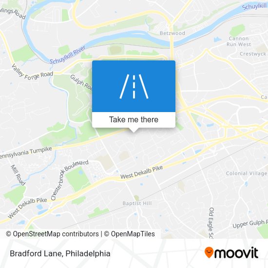Mapa de Bradford Lane
