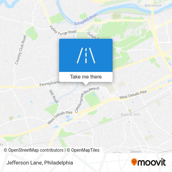 Jefferson Lane map