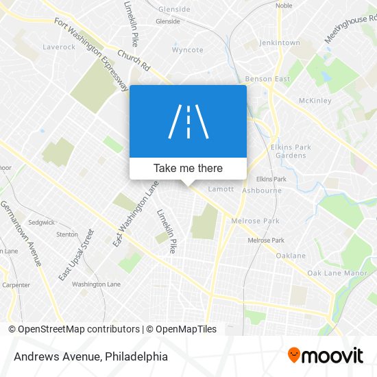 Andrews Avenue map