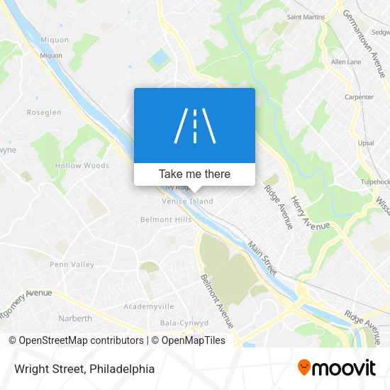 Wright Street map