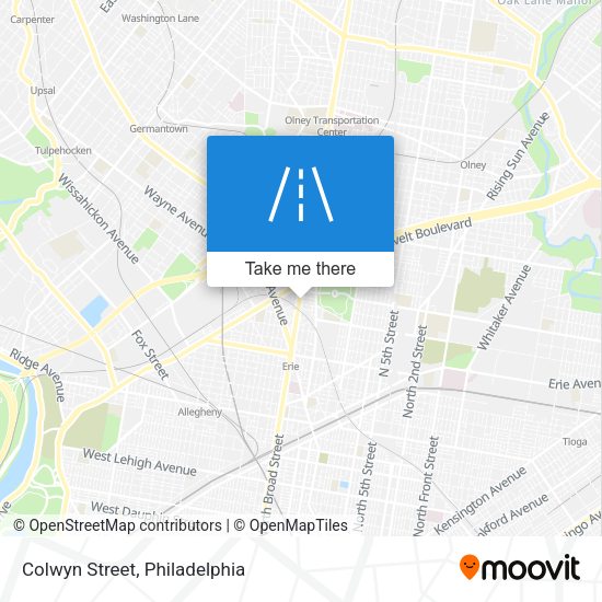 Mapa de Colwyn Street