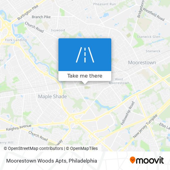 Mapa de Moorestown Woods Apts