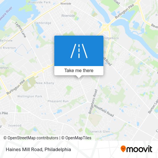 Mapa de Haines Mill Road
