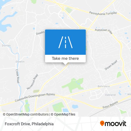 Foxcroft Drive map