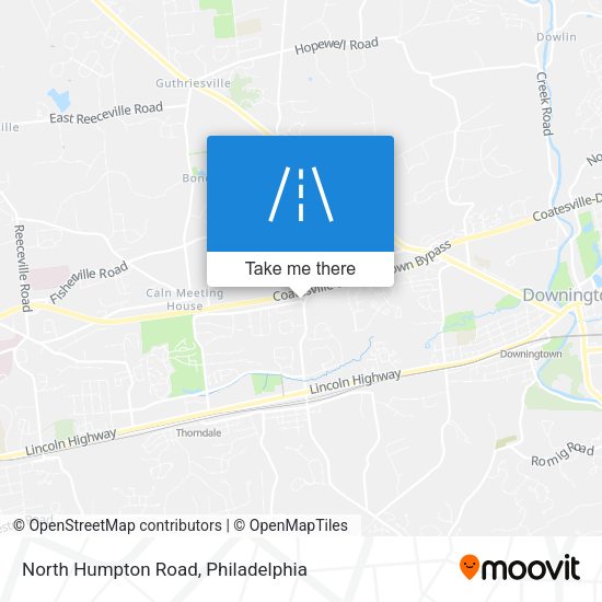 North Humpton Road map