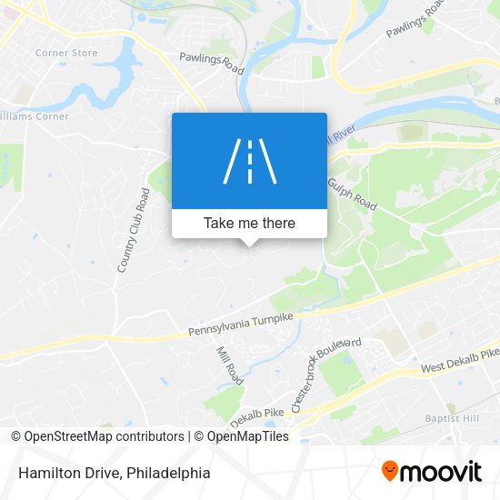 Hamilton Drive map