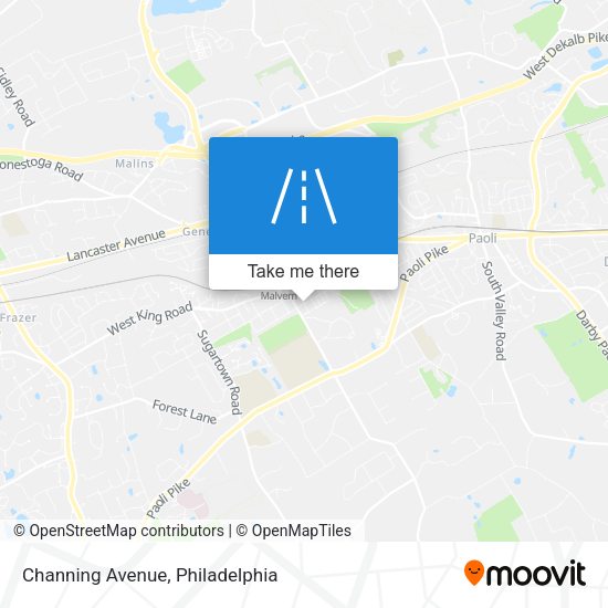 Mapa de Channing Avenue