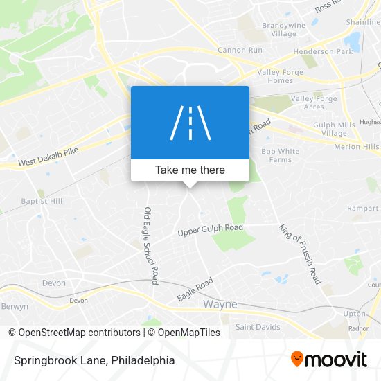 Springbrook Lane map