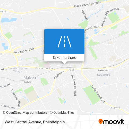 West Central Avenue map