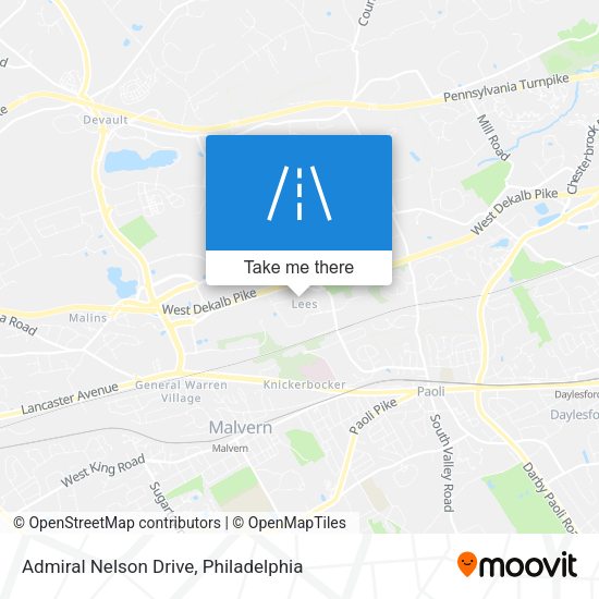 Admiral Nelson Drive map