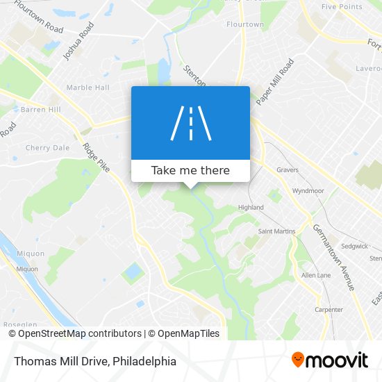 Mapa de Thomas Mill Drive