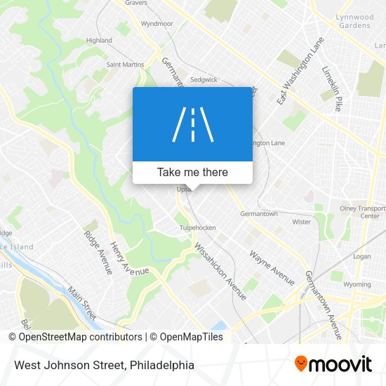 West Johnson Street map