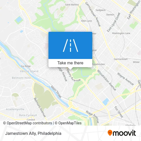 Jamestown Ally map