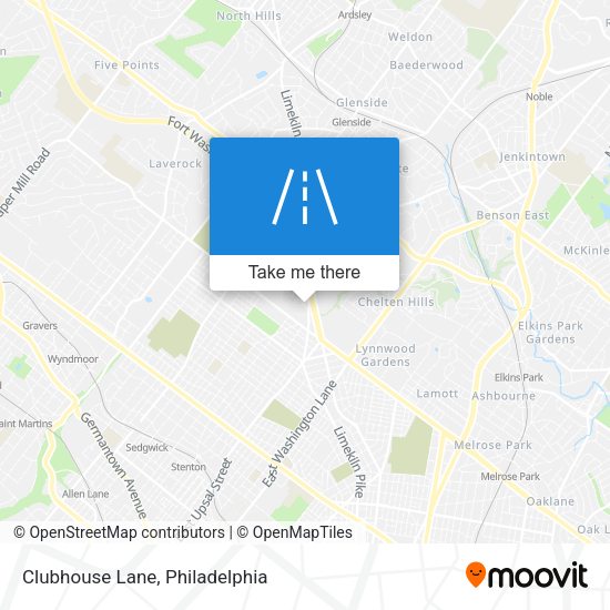 Clubhouse Lane map