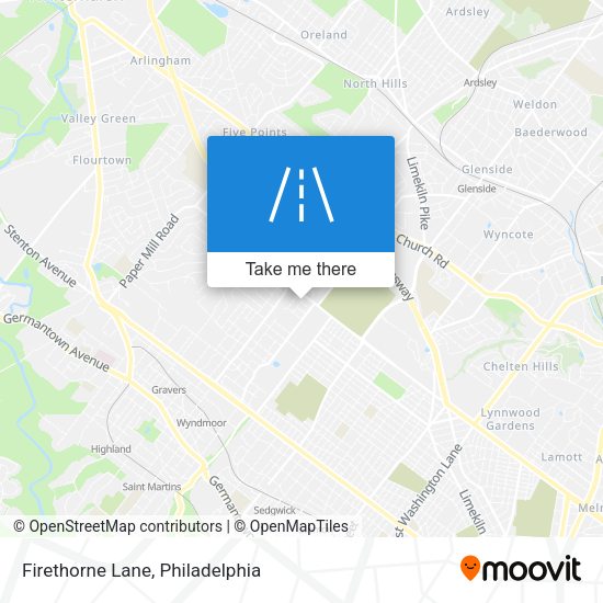 Firethorne Lane map