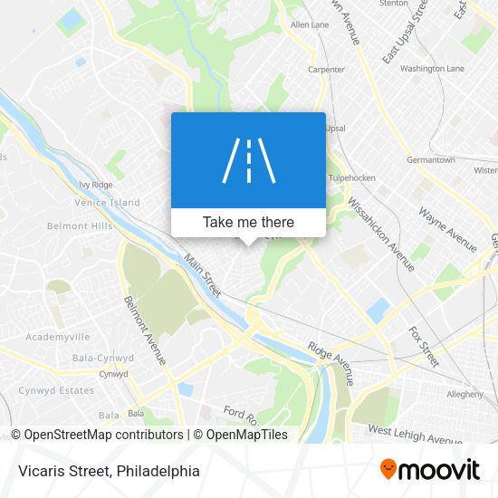 Vicaris Street map