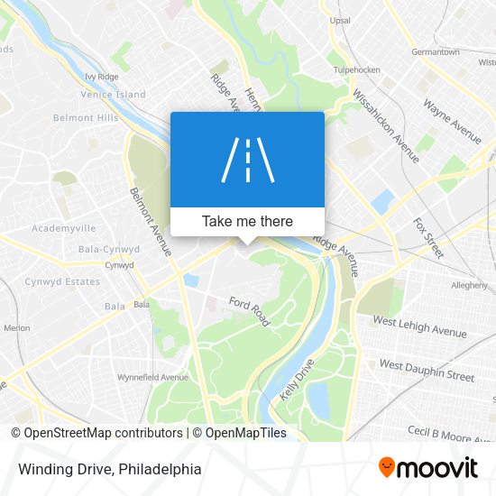Mapa de Winding Drive