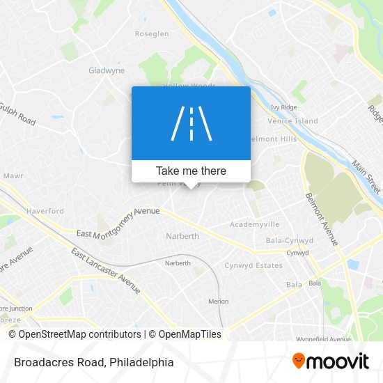 Broadacres Road map