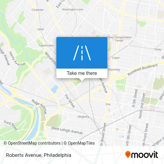 Roberts Avenue map