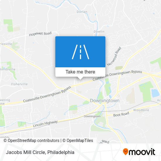 Jacobs Mill Circle map