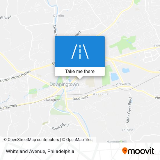 Whiteland Avenue map