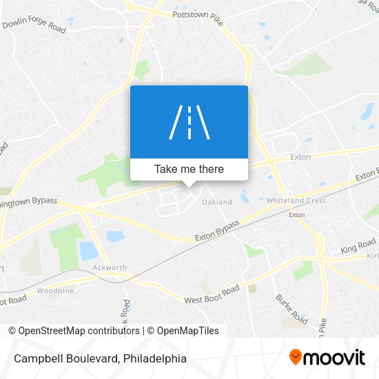 Campbell Boulevard map