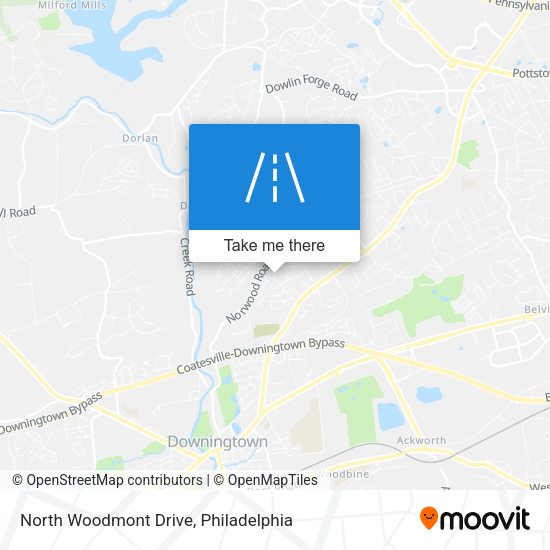 North Woodmont Drive map