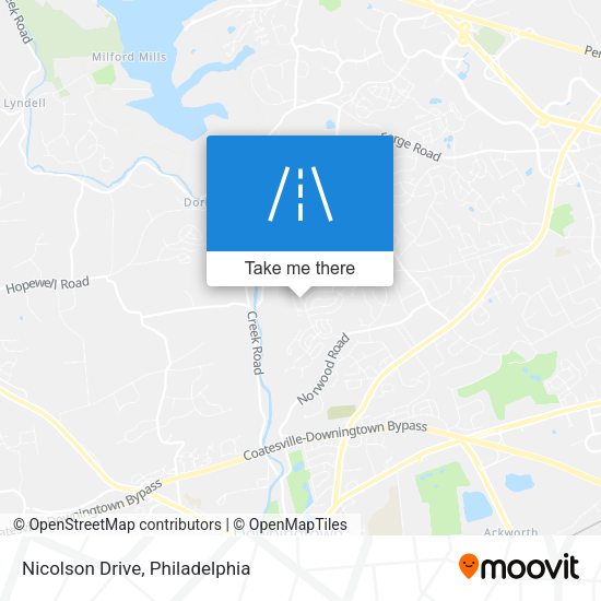 Nicolson Drive map