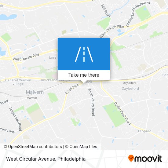 West Circular Avenue map