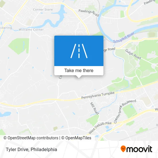 Tyler Drive map