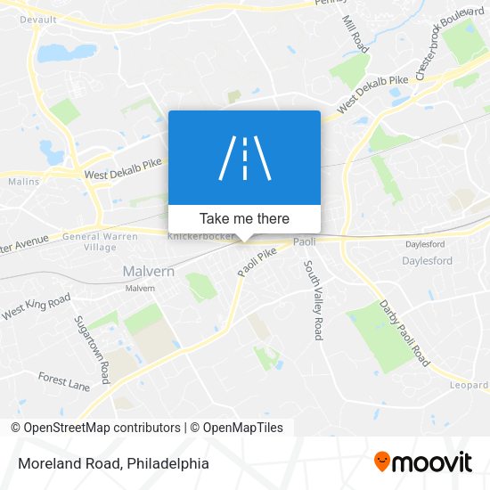 Mapa de Moreland Road