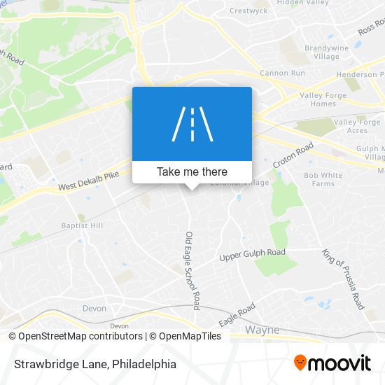 Strawbridge Lane map