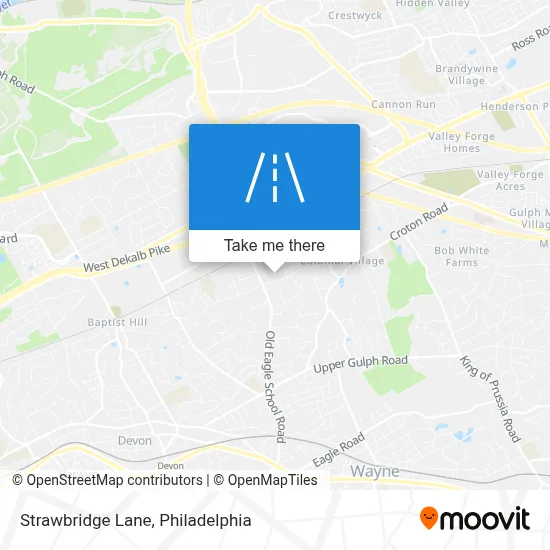 Strawbridge Lane map