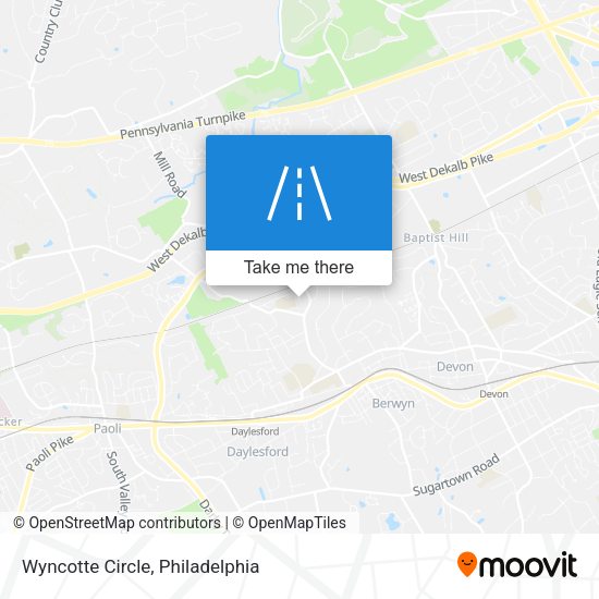 Wyncotte Circle map