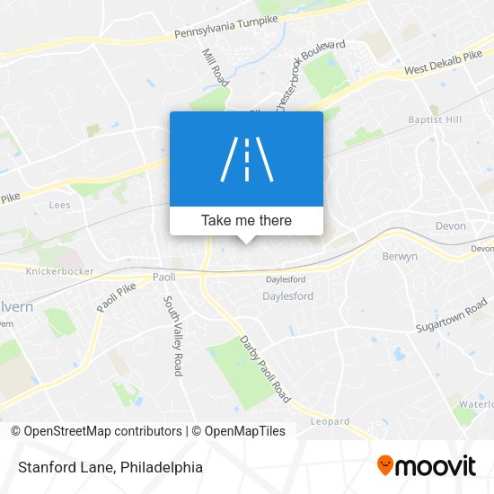 Stanford Lane map