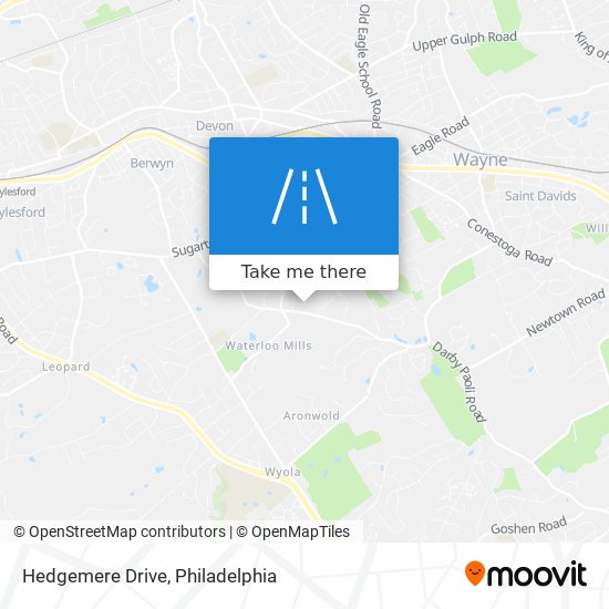 Hedgemere Drive map