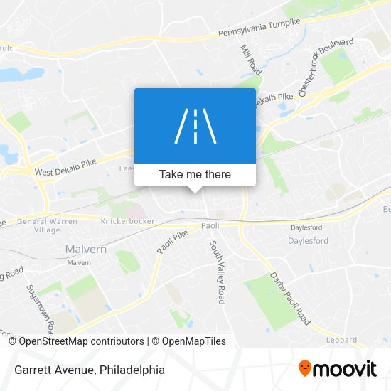 Mapa de Garrett Avenue