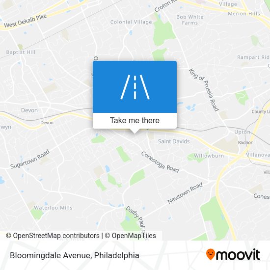 Bloomingdale Avenue map
