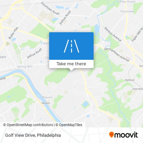 Golf View Drive map