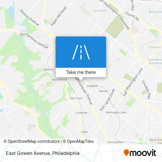 East Gowen Avenue map
