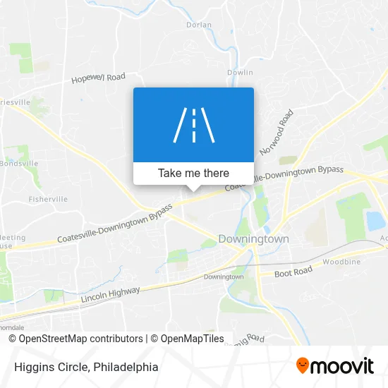 Higgins Circle map
