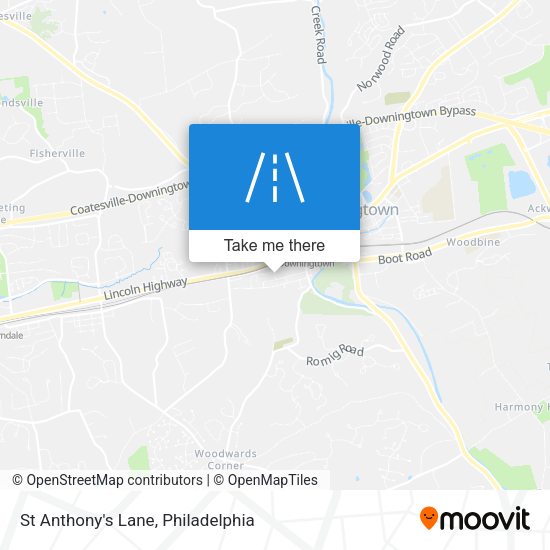Mapa de St Anthony's Lane
