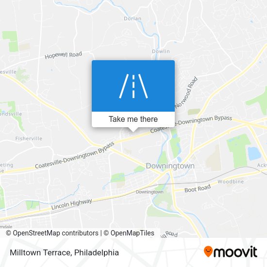 Milltown Terrace map