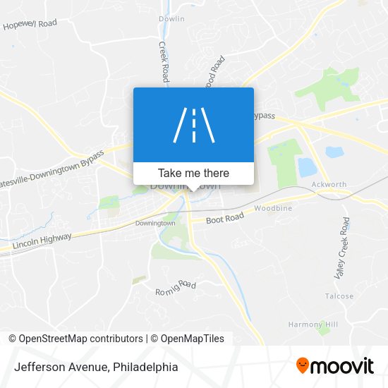 Mapa de Jefferson Avenue