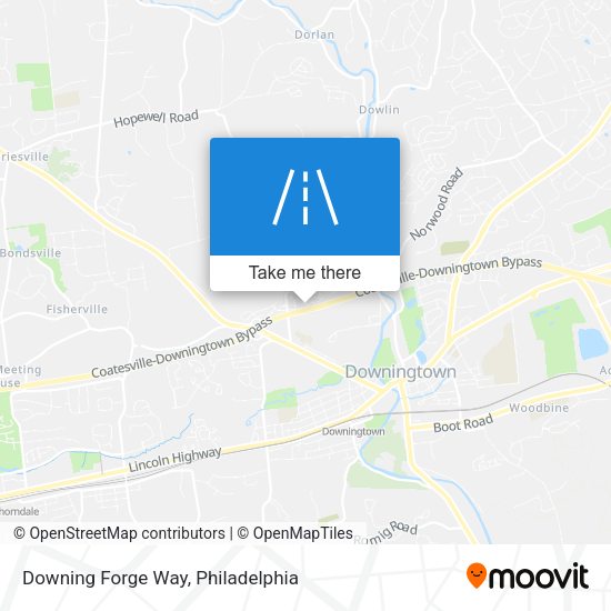 Mapa de Downing Forge Way