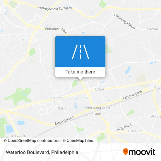 Waterloo Boulevard map