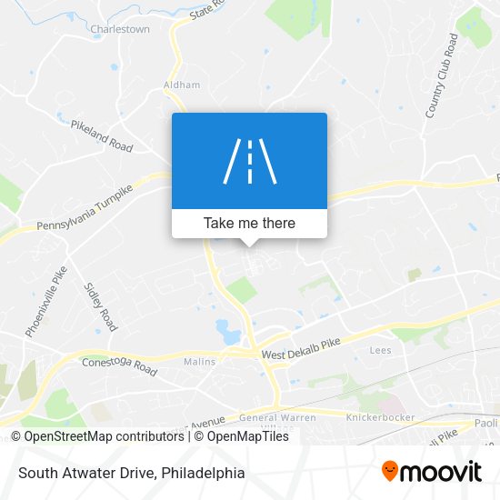 Mapa de South Atwater Drive